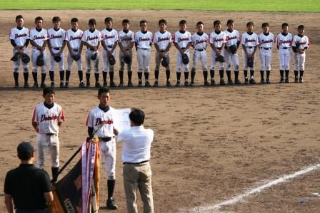 第36回　中学総体軟式野球　市内大会優勝！